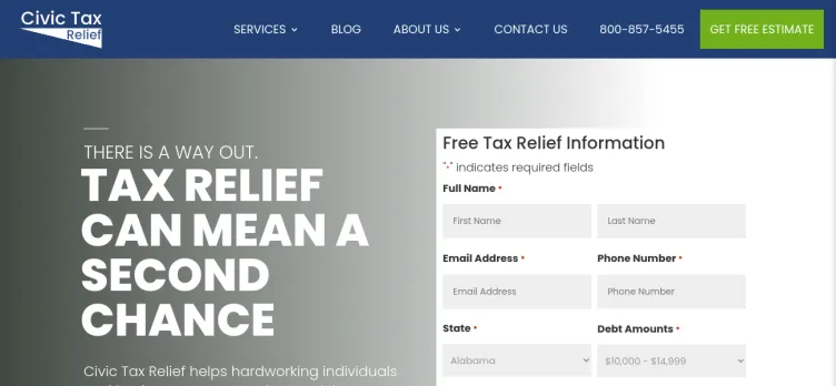 Screenshot Civic Tax Relief