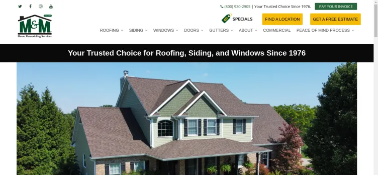 Screenshot M&M Home Remodeling Services