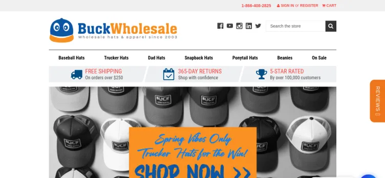 Screenshot BuckWholesale