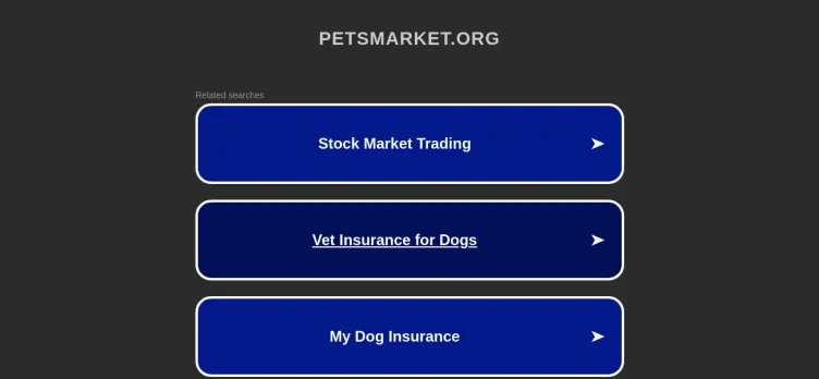 Screenshot Pets Market