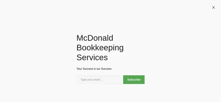 Screenshot McDonald Bookkeeping Services