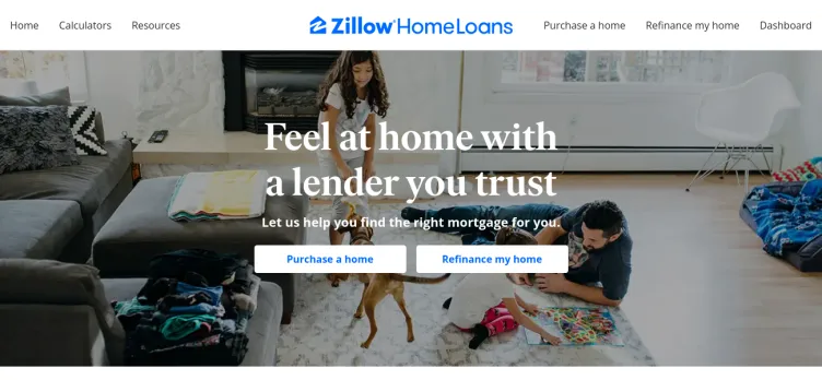 Screenshot Zillow Home Loans