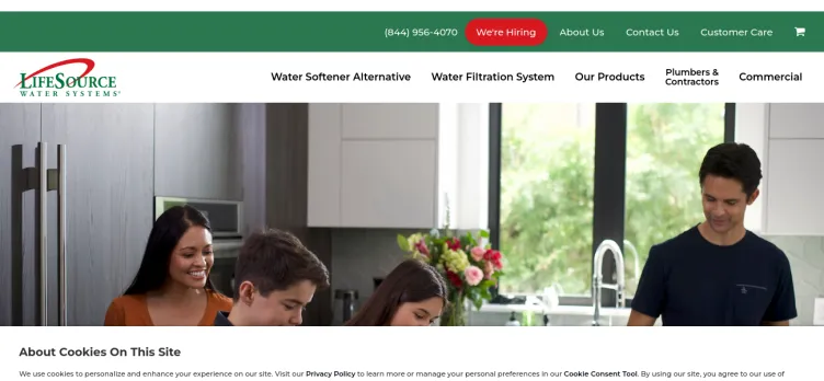 Screenshot LifeSource Water Systems