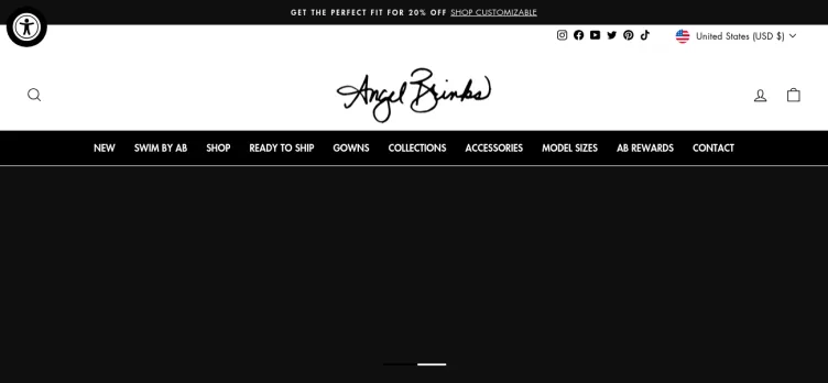 Screenshot Angel Brinks Fashion