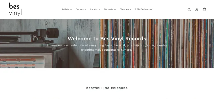 Screenshot Besvinyl