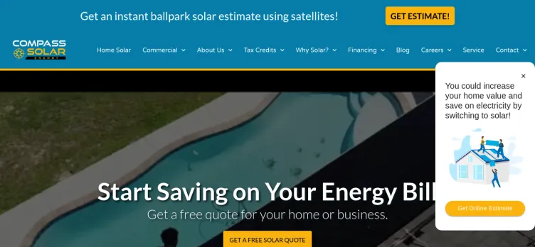 Screenshot The Solar Guys, Inc. DBA Compass Solar Energy