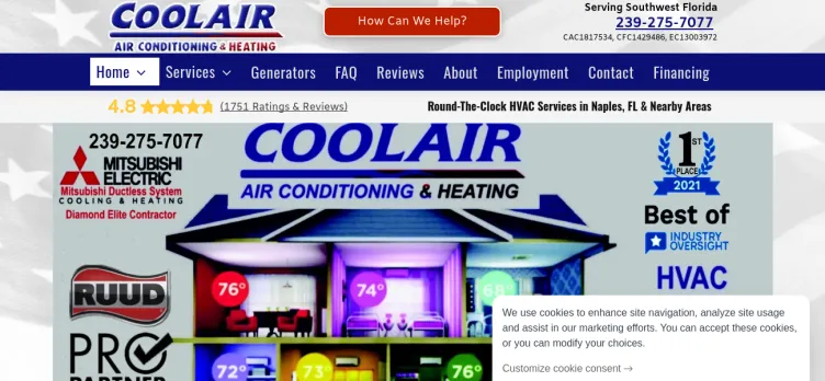 Screenshot CoolAir Conditioning