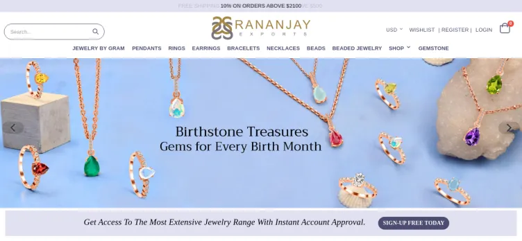 Screenshot Rananjay Exports