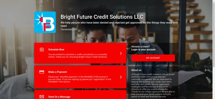 Screenshot Bright Future Credit Solutions