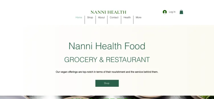 Screenshot Nanni Health Food Store