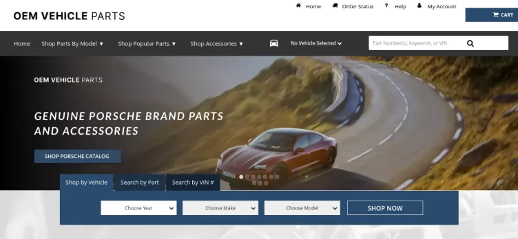 Screenshot OEM Vehicle Parts