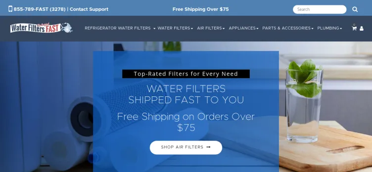 Screenshot Water Filters Fast