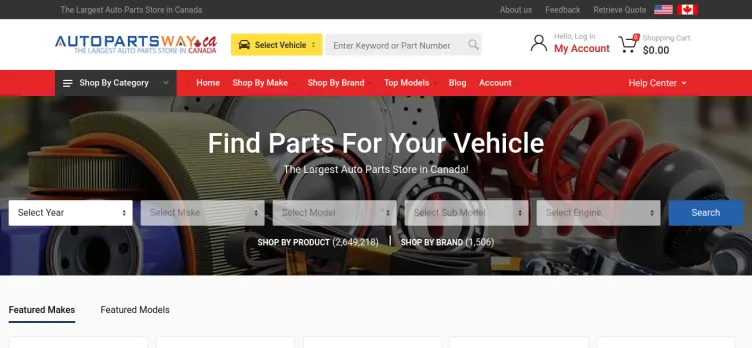 Screenshot AutoPartsWAY.ca