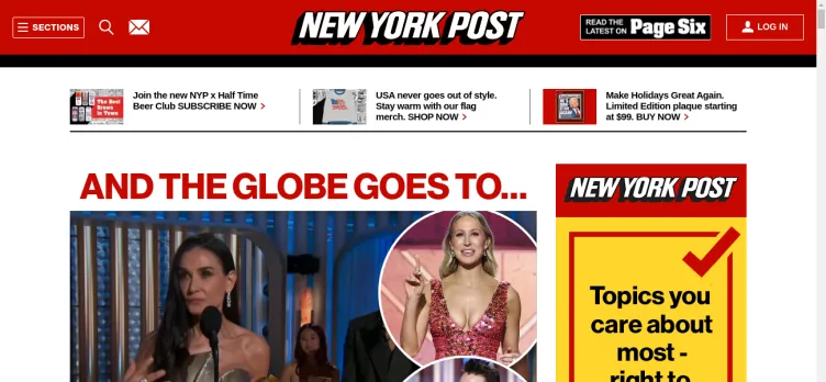 Screenshot New York Post