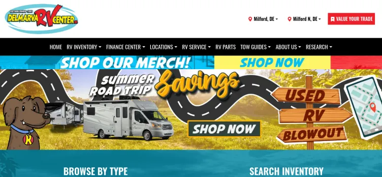 Screenshot Delmarva RV Center