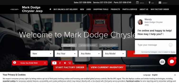 Screenshot Mark Dodge Chrysler Jeep