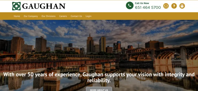 Screenshot Gaughan Companies