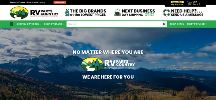 Screenshot RVPartsCountry