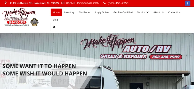 Screenshot Make It Happen Auto Sales & Repair