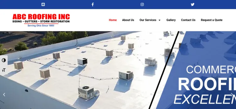 Screenshot ABC Roofing