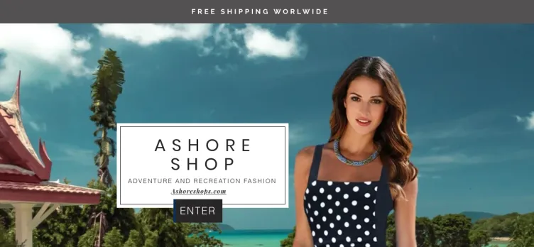 Screenshot Ashore Shop