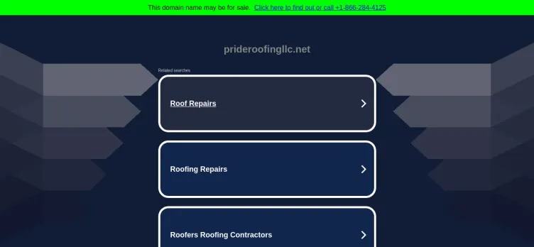 Screenshot Pride Roofing