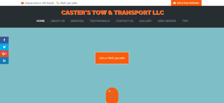 Screenshot Caster's Tow and Transport