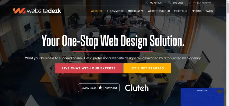 Screenshot Website Dezk