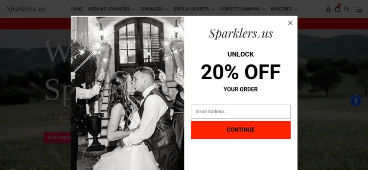 Screenshot Sparklers.us