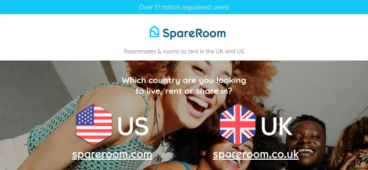 Screenshot SpareRoom