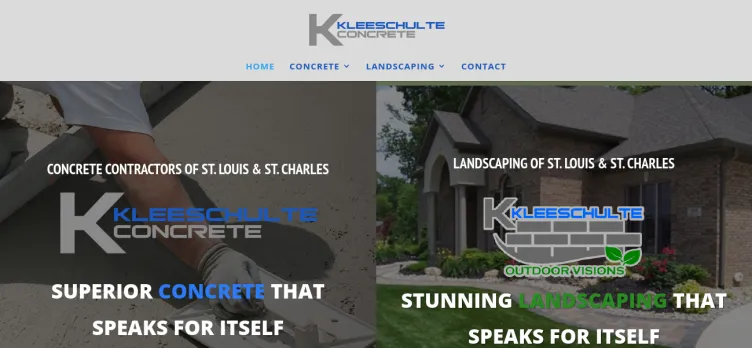 Screenshot Kleeschulte Concrete Services