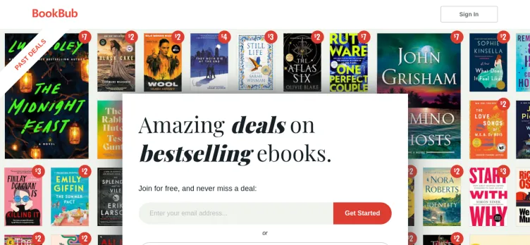 Screenshot BookBub