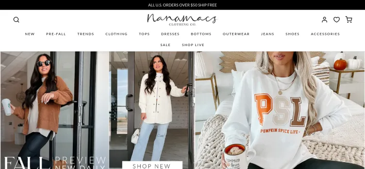 Screenshot NanaMacs Clothing