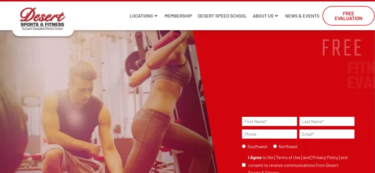 Screenshot Desert Sports & Fitness