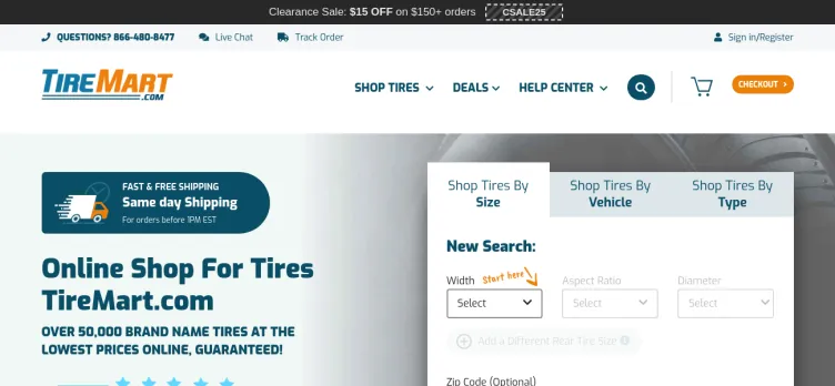 Screenshot TireMart