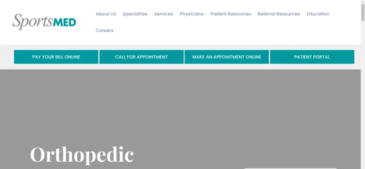 Screenshot SportsMED Orthopedic Surgery & Spine Center