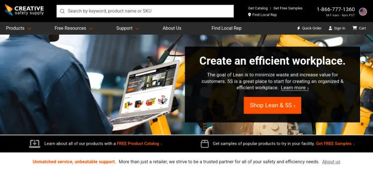 Screenshot Creative Safety Supply