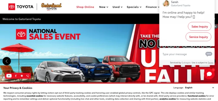 Screenshot Gatorland Toyota