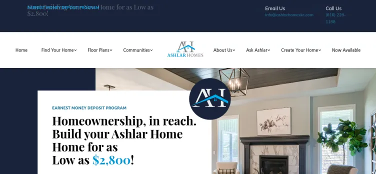 Screenshot Ashlar Homes