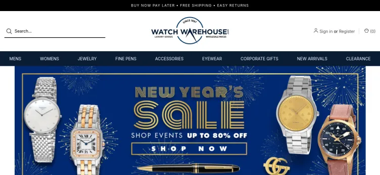 Screenshot Watch Warehouse