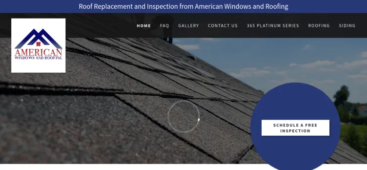 Screenshot American Windows & Roofing