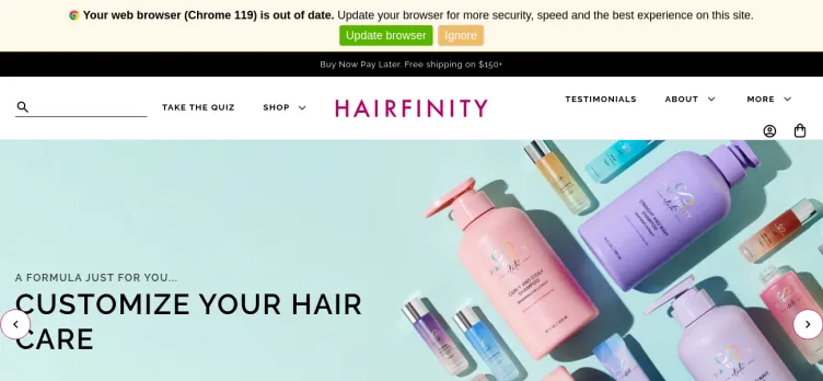 Screenshot Hairfinity