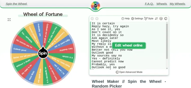 Screenshot Spin The Wheel - Random Picker