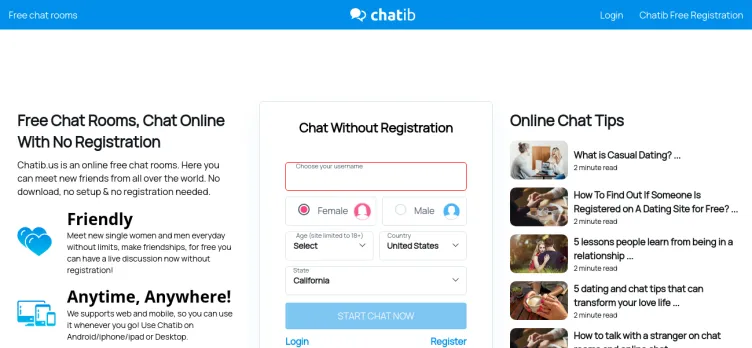 Screenshot chatib
