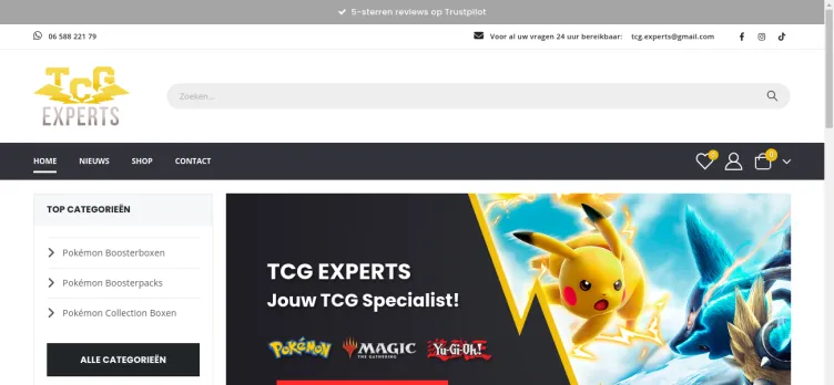 Screenshot TCG-Experts