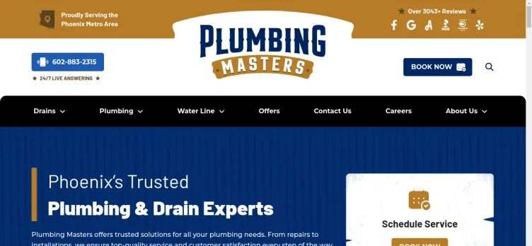 Screenshot Plumbing Masters