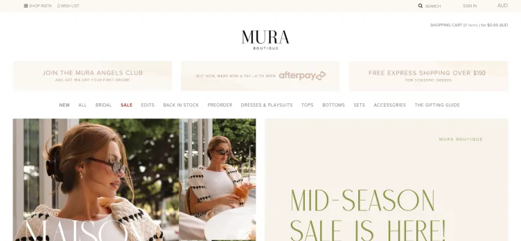 Screenshot Mura Boutique