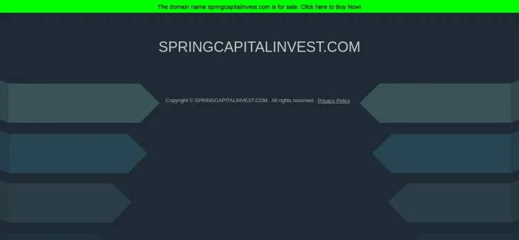 Screenshot Spring Capital Invest