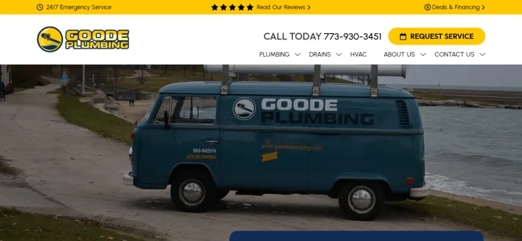 Screenshot Goode Plumbing