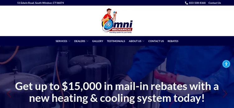 Screenshot Omni Mechanical Services